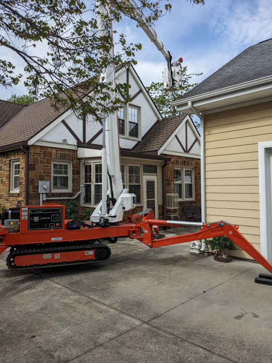 Over house roof limited access 